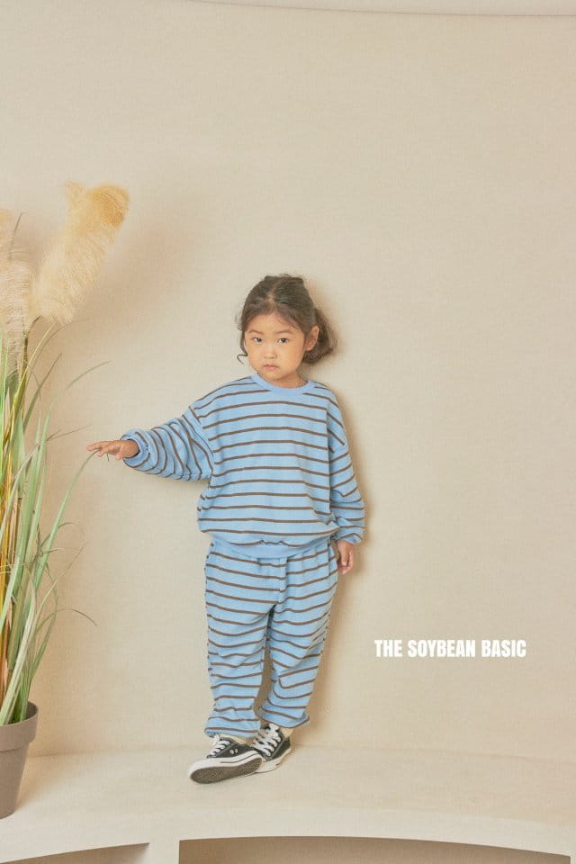 SOYBEAN - Korean Children Fashion - #Kfashion4kids - Zam Stripe Top Bottom Set - 10