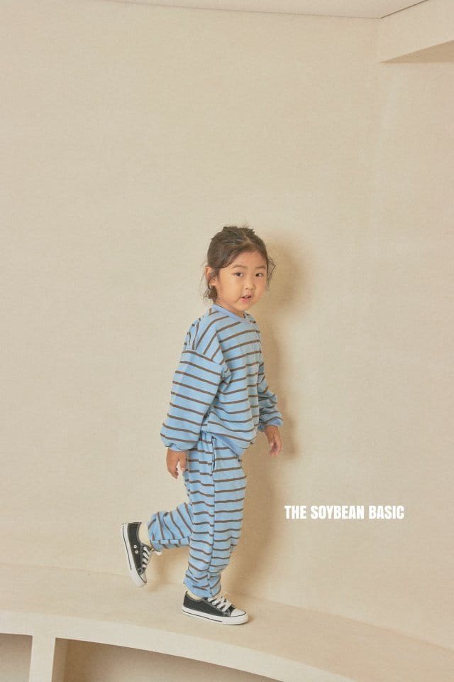 SOYBEAN - Korean Children Fashion - #Kfashion4kids - Zam Stripe Top Bottom Set - 11