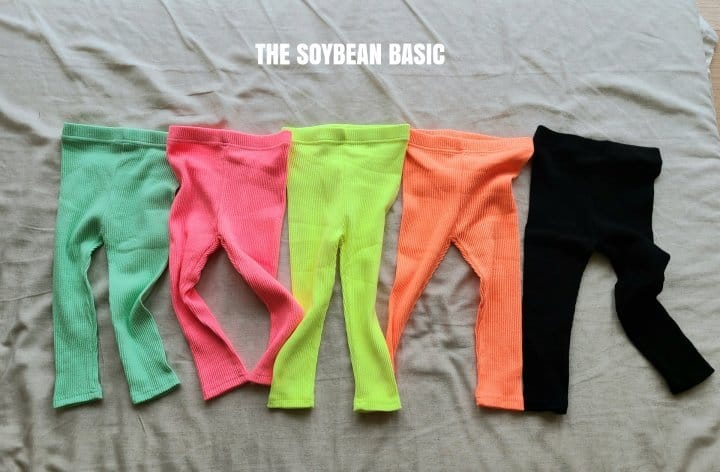 SOYBEAN - Korean Children Fashion - #Kfashion4kids - Stretchy Rib Leggings - 6
