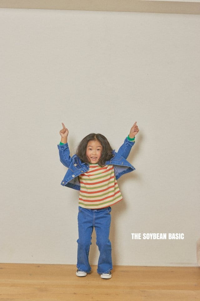 SOYBEAN - Korean Children Fashion - #Kfashion4kids - Span Bootscut Denim Pants - 10