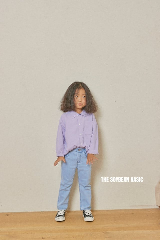 SOYBEAN - Korean Children Fashion - #Kfashion4kids - Span Open Slim Denim Pants - 10