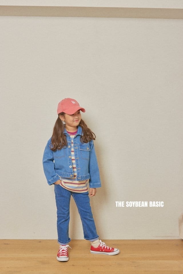 SOYBEAN - Korean Children Fashion - #Kfashion4kids - Span Open Slim Denim Pants - 2