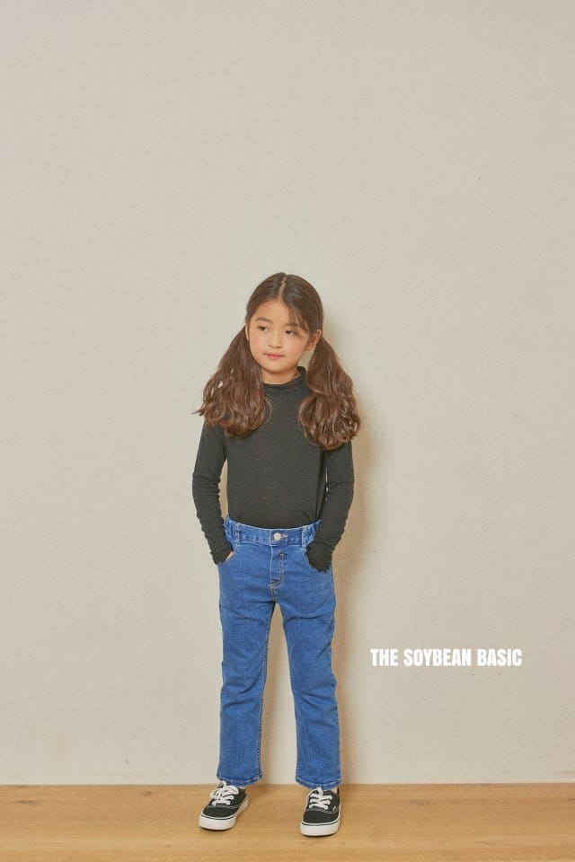 SOYBEAN - Korean Children Fashion - #Kfashion4kids - Span Open Slim Denim Pants - 4