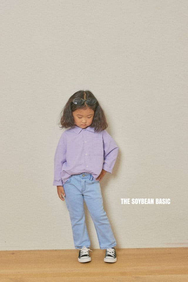 SOYBEAN - Korean Children Fashion - #Kfashion4kids - Span Open Slim Denim Pants - 9