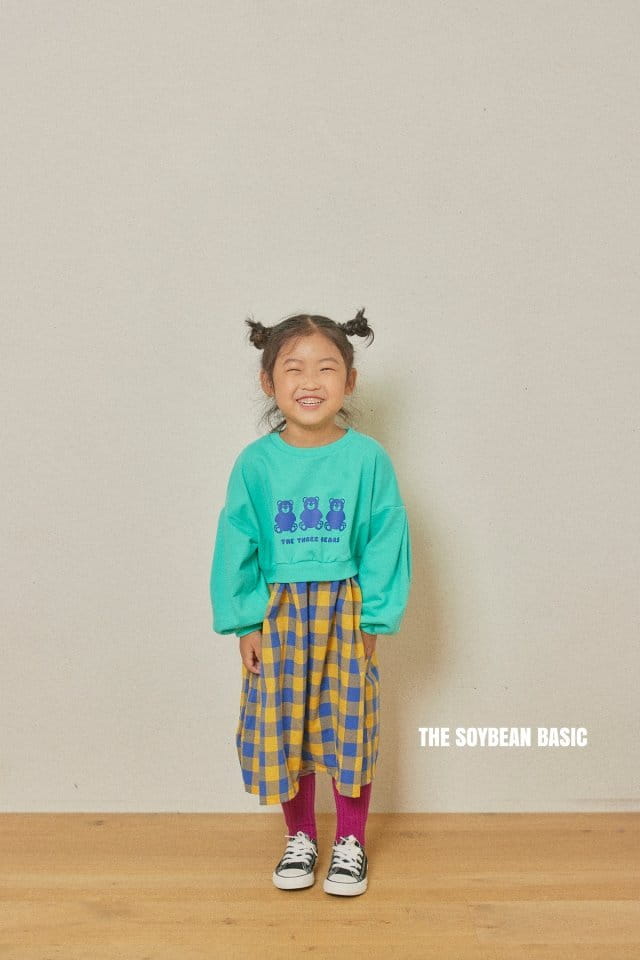 SOYBEAN - Korean Children Fashion - #Kfashion4kids - Check Three Bear One-piece - 2