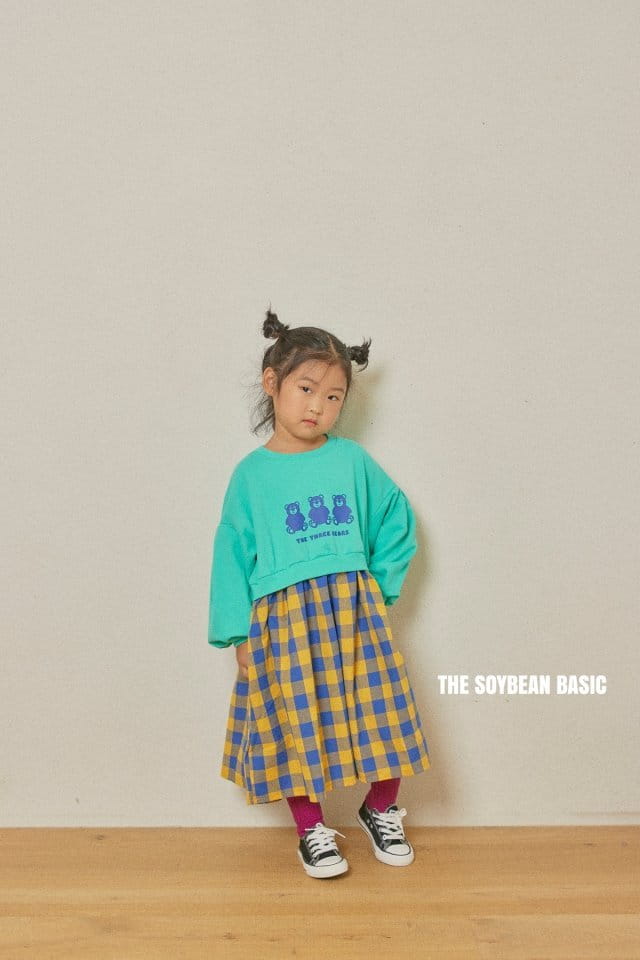 SOYBEAN - Korean Children Fashion - #Kfashion4kids - Check Three Bear One-piece - 4