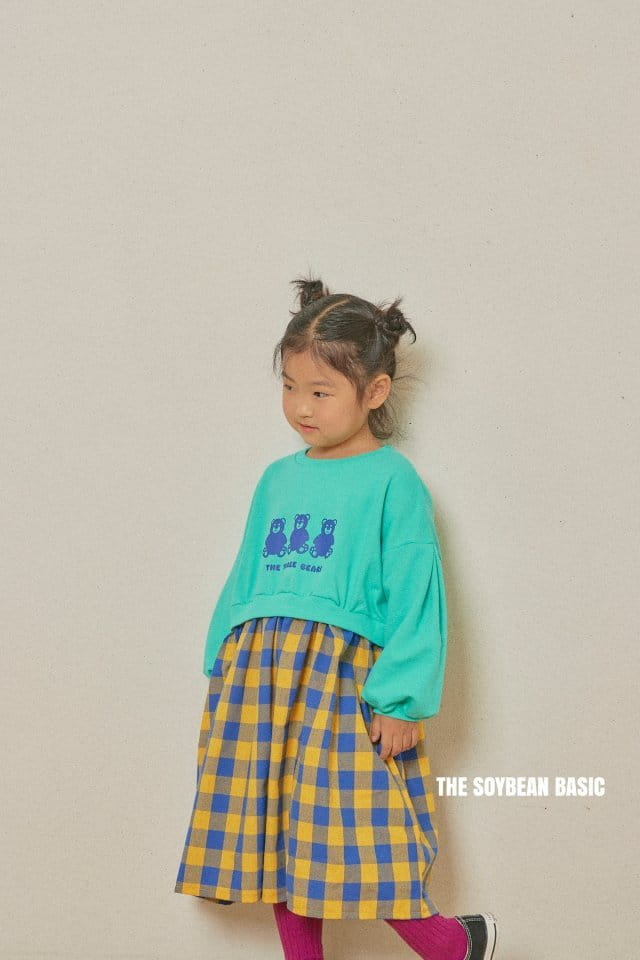 SOYBEAN - Korean Children Fashion - #Kfashion4kids - Check Three Bear One-piece - 5