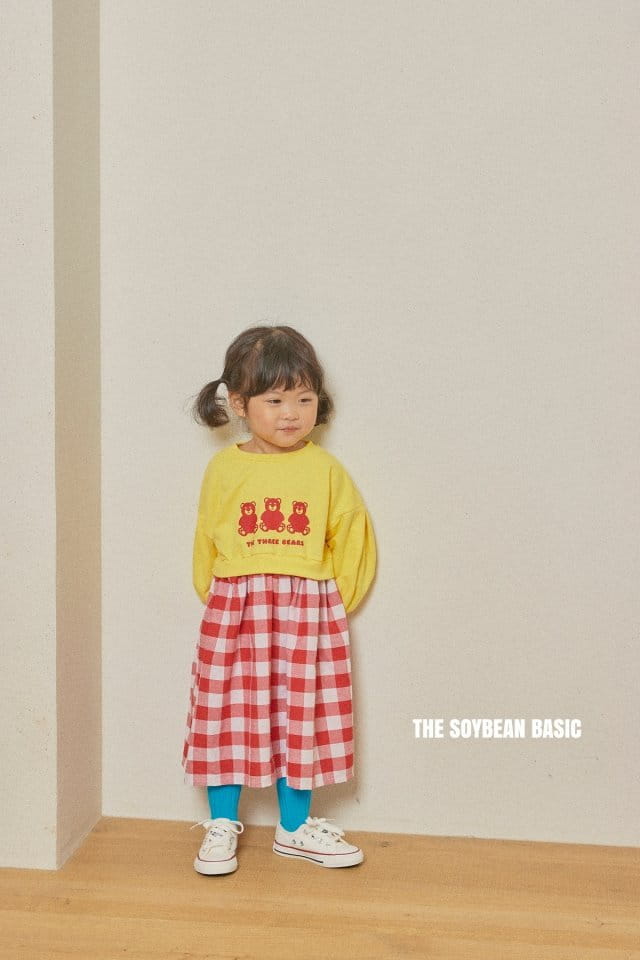 SOYBEAN - Korean Children Fashion - #Kfashion4kids - Check Three Bear One-piece - 7