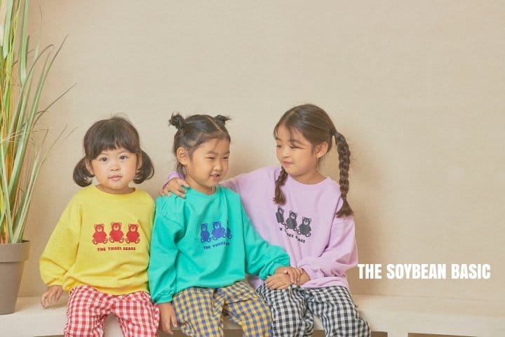 SOYBEAN - Korean Children Fashion - #Kfashion4kids - Three Bear Top Bottom Set
