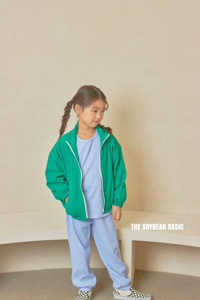 SOYBEAN - Korean Children Fashion - #Kfashion4kids - Vivid Waffle Top Bottom Set - 7