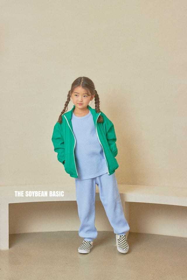 SOYBEAN - Korean Children Fashion - #Kfashion4kids - Vivid Waffle Top Bottom Set - 8