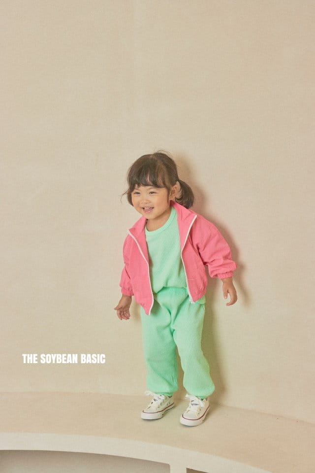 SOYBEAN - Korean Children Fashion - #Kfashion4kids - Vivid Waffle Top Bottom Set - 9