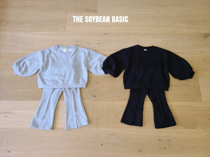 SOYBEAN - Korean Children Fashion - #Kfashion4kids - Pompom Bootscut Top Bottom Set