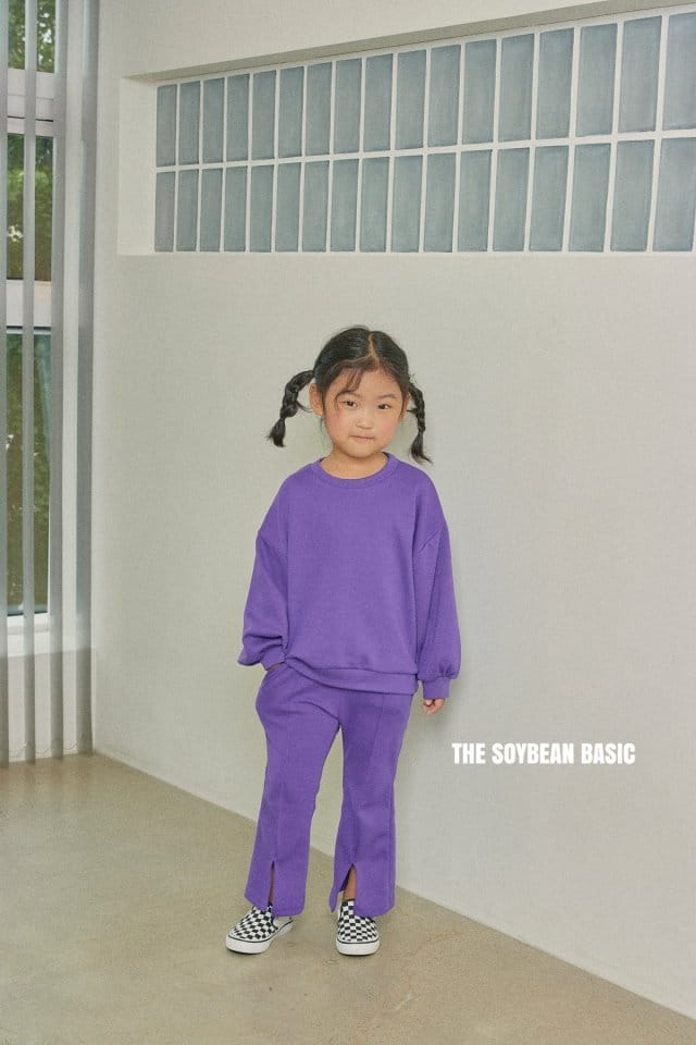 SOYBEAN - Korean Children Fashion - #Kfashion4kids - Pompom Bootscut Top Bottom Set - 11
