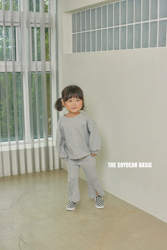 SOYBEAN - Korean Children Fashion - #Kfashion4kids - Pompom Bootscut Top Bottom Set - 12