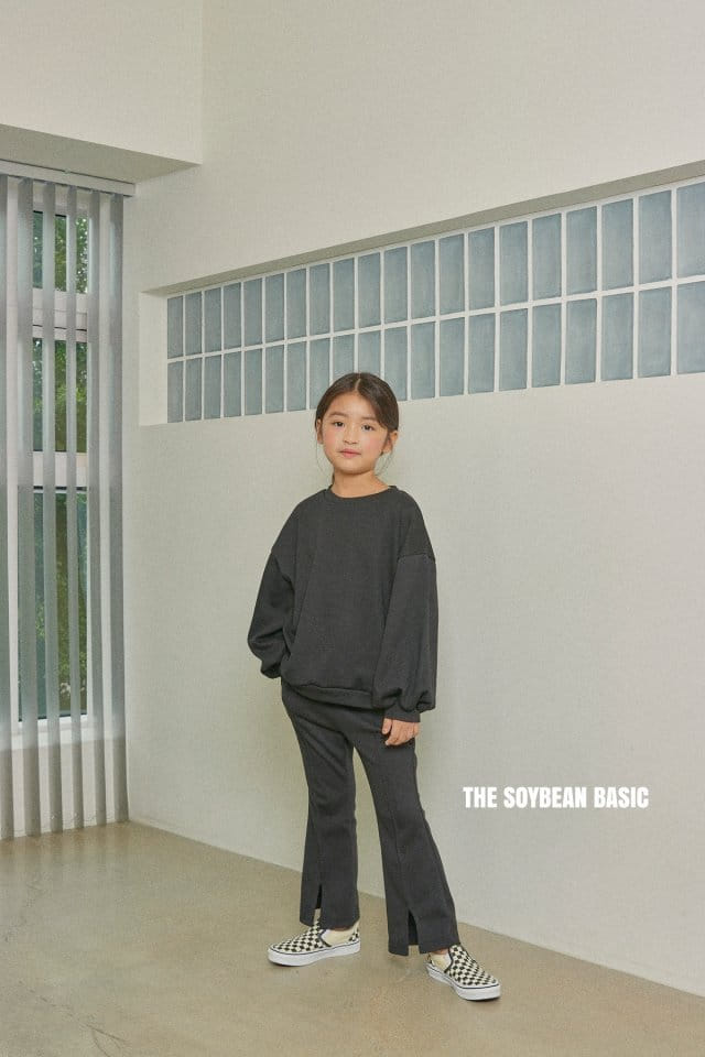 SOYBEAN - Korean Children Fashion - #Kfashion4kids - Pompom Bootscut Top Bottom Set - 2