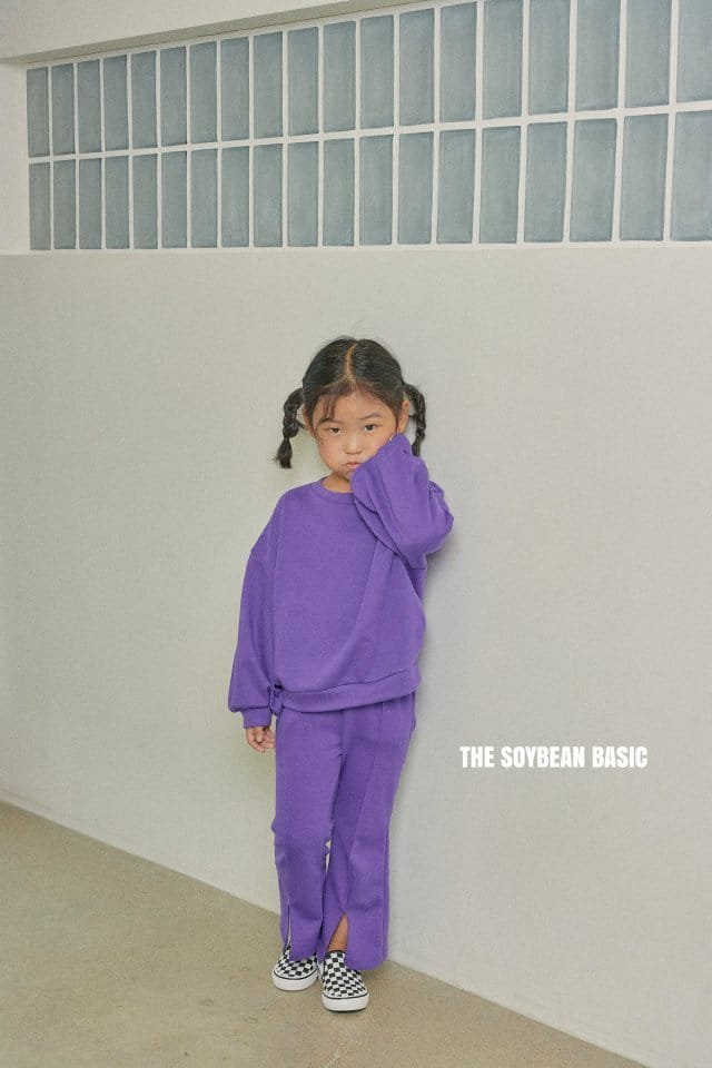 SOYBEAN - Korean Children Fashion - #Kfashion4kids - Pompom Bootscut Top Bottom Set - 7