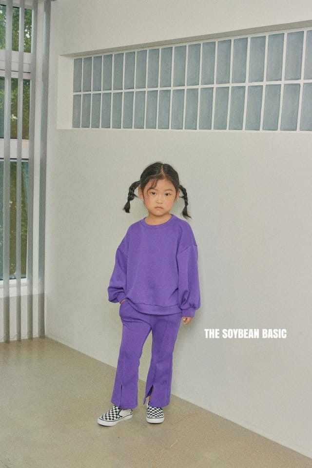 SOYBEAN - Korean Children Fashion - #Kfashion4kids - Pompom Bootscut Top Bottom Set - 8
