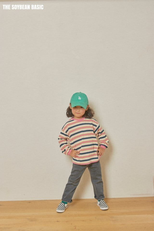 SOYBEAN - Korean Children Fashion - #Kfashion4kids - Answer Stripe Tee