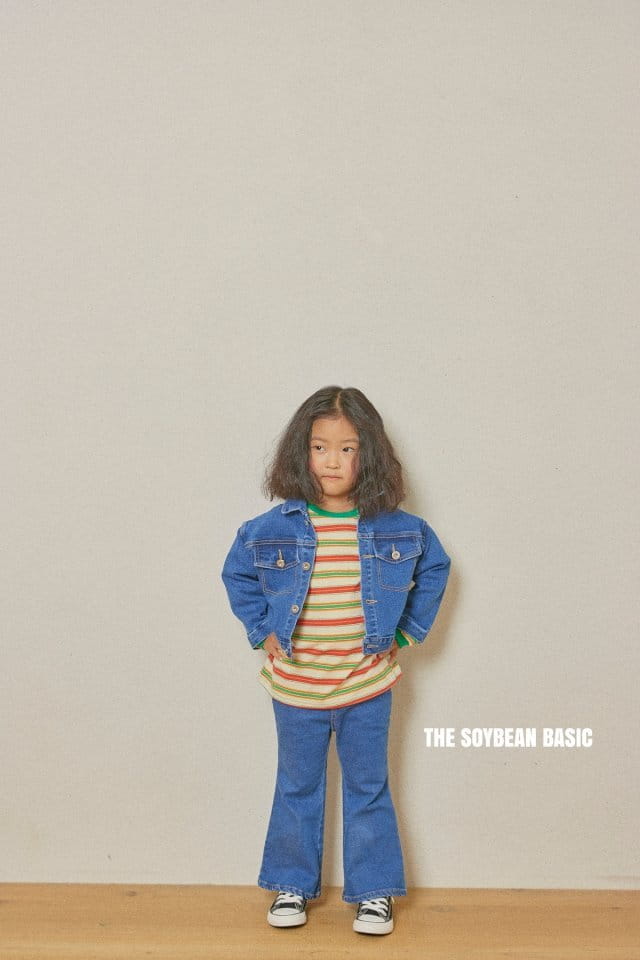 SOYBEAN - Korean Children Fashion - #Kfashion4kids - Answer Stripe Tee - 10