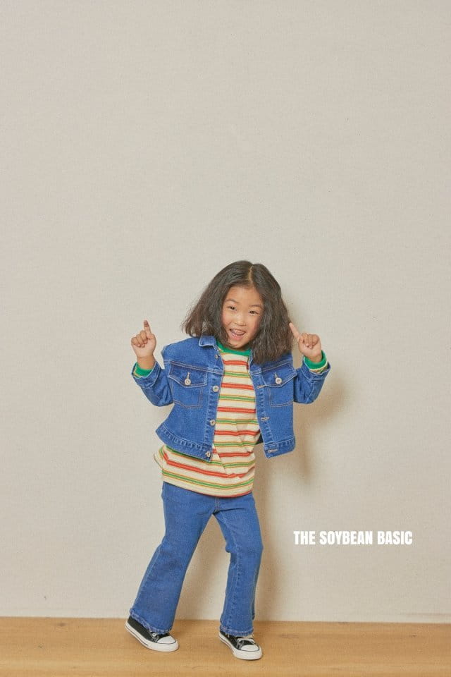 SOYBEAN - Korean Children Fashion - #Kfashion4kids - Answer Stripe Tee - 12