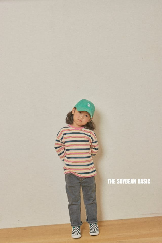SOYBEAN - Korean Children Fashion - #Kfashion4kids - Answer Stripe Tee - 3