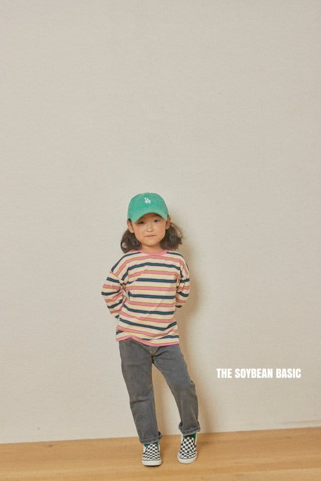 SOYBEAN - Korean Children Fashion - #Kfashion4kids - Answer Stripe Tee - 4