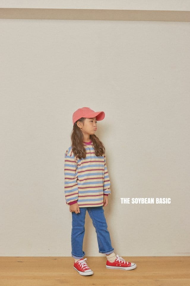 SOYBEAN - Korean Children Fashion - #Kfashion4kids - Answer Stripe Tee - 6
