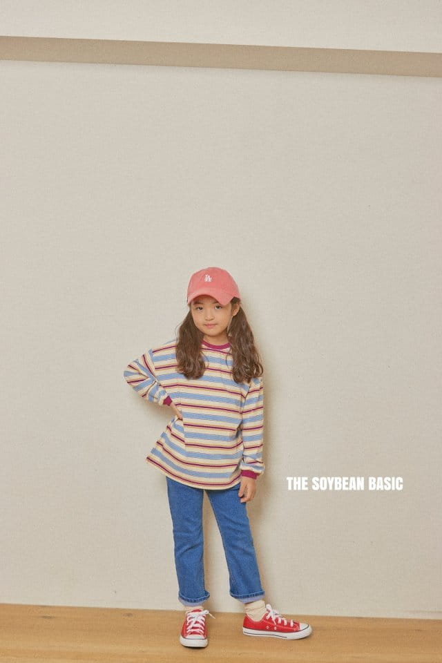 SOYBEAN - Korean Children Fashion - #Kfashion4kids - Answer Stripe Tee - 8