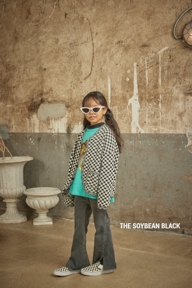 SOYBEAN - Korean Children Fashion - #Kfashion4kids - Checker Board Cardigan