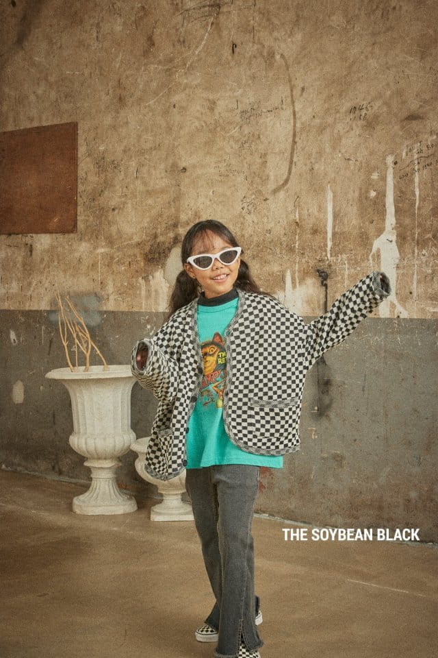 SOYBEAN - Korean Children Fashion - #Kfashion4kids - Checker Board Cardigan - 2