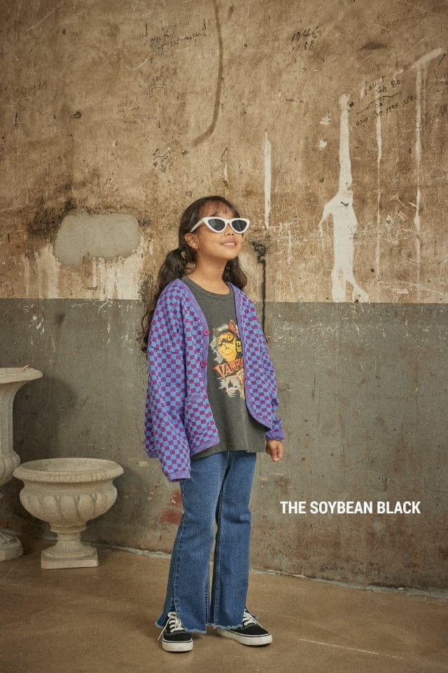 SOYBEAN - Korean Children Fashion - #Kfashion4kids - Checker Board Cardigan - 6