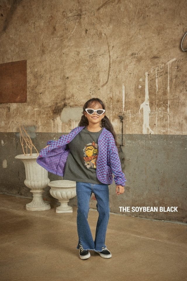 SOYBEAN - Korean Children Fashion - #Kfashion4kids - Checker Board Cardigan - 7