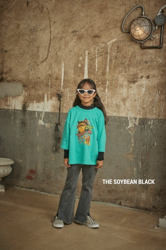 SOYBEAN - Korean Children Fashion - #Kfashion4kids - Cat Vintage Midi Tee - 10