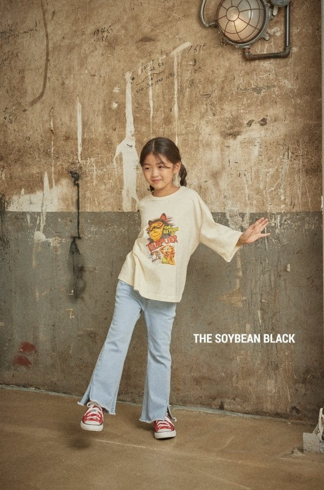 SOYBEAN - Korean Children Fashion - #Kfashion4kids - Cat Vintage Midi Tee - 12