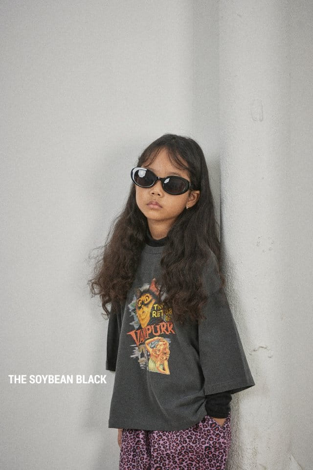 SOYBEAN - Korean Children Fashion - #Kfashion4kids - Cat Vintage Midi Tee - 2