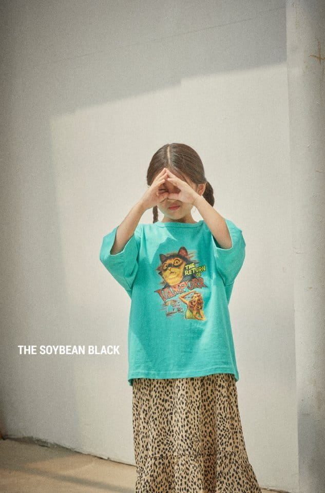 SOYBEAN - Korean Children Fashion - #Kfashion4kids - Cat Vintage Midi Tee - 7