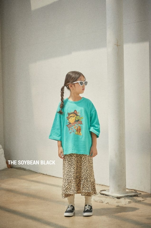 SOYBEAN - Korean Children Fashion - #Kfashion4kids - Cat Vintage Midi Tee - 8