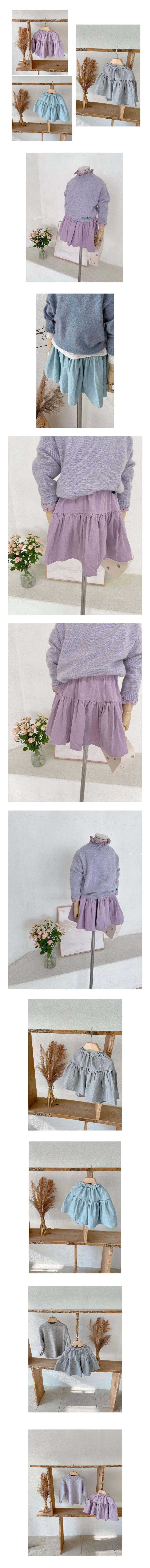 STUDIO M - Korean Children Fashion - #Kfashion4kids - Anne Single Rib Skirt