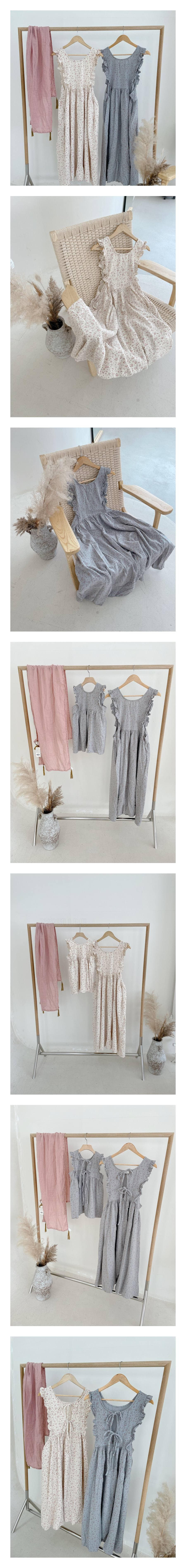 STUDIO M - Korean Children Fashion - #Kfashion4kids - Mom Rose String One-piece