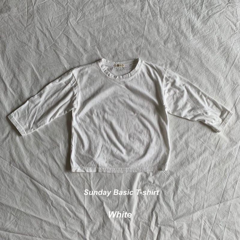 SUNDAY CLOSET - Korean Children Fashion - #Kfashion4kids - Basic Washing Tee - 3