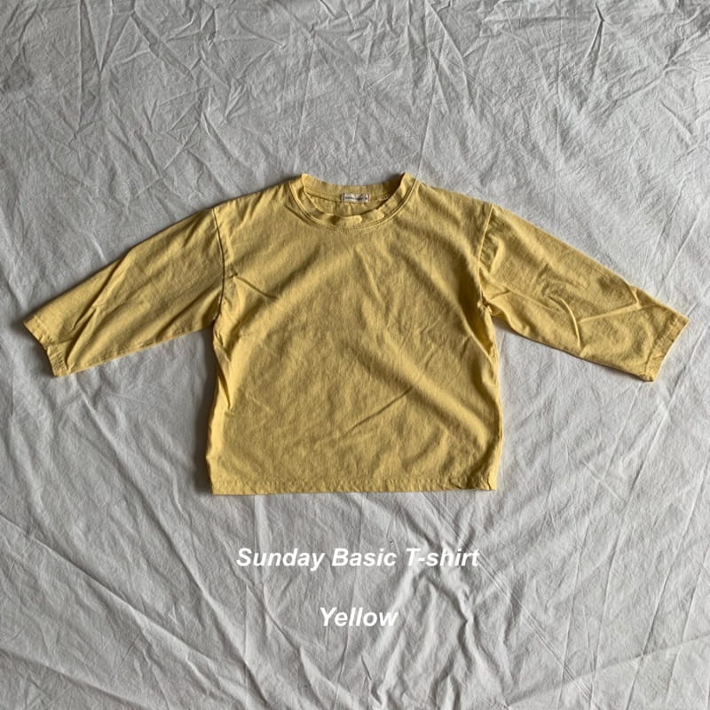 SUNDAY CLOSET - Korean Children Fashion - #Kfashion4kids - Basic Washing Tee - 4