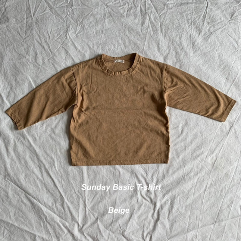 SUNDAY CLOSET - Korean Children Fashion - #Kfashion4kids - Basic Washing Tee - 5