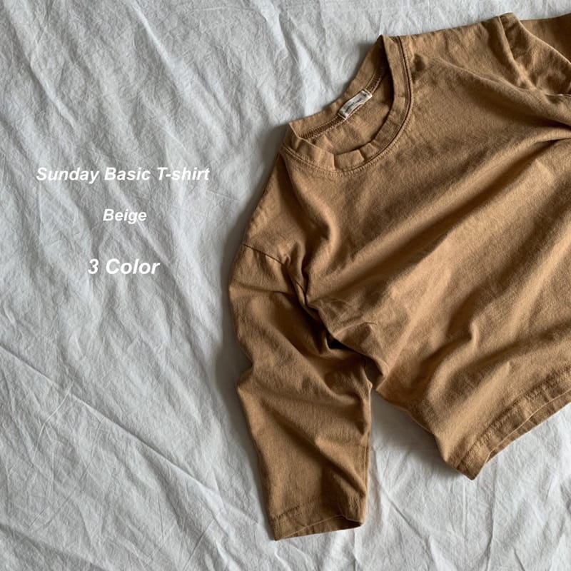 SUNDAY CLOSET - Korean Children Fashion - #Kfashion4kids - Basic Washing Tee - 9