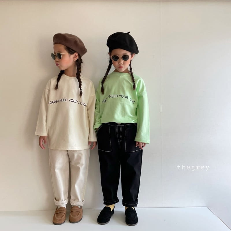 THE GREY - Korean Children Fashion - #Kfashion4kids - Mini Jou Long Tee - 10