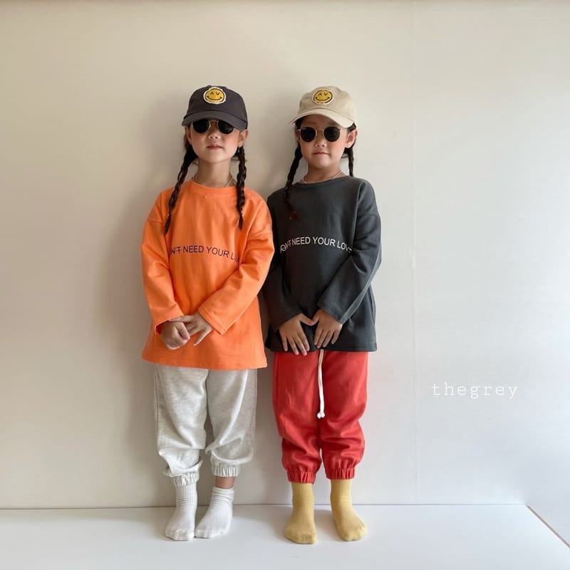 THE GREY - Korean Children Fashion - #Kfashion4kids - Mini Jou Long Tee - 6