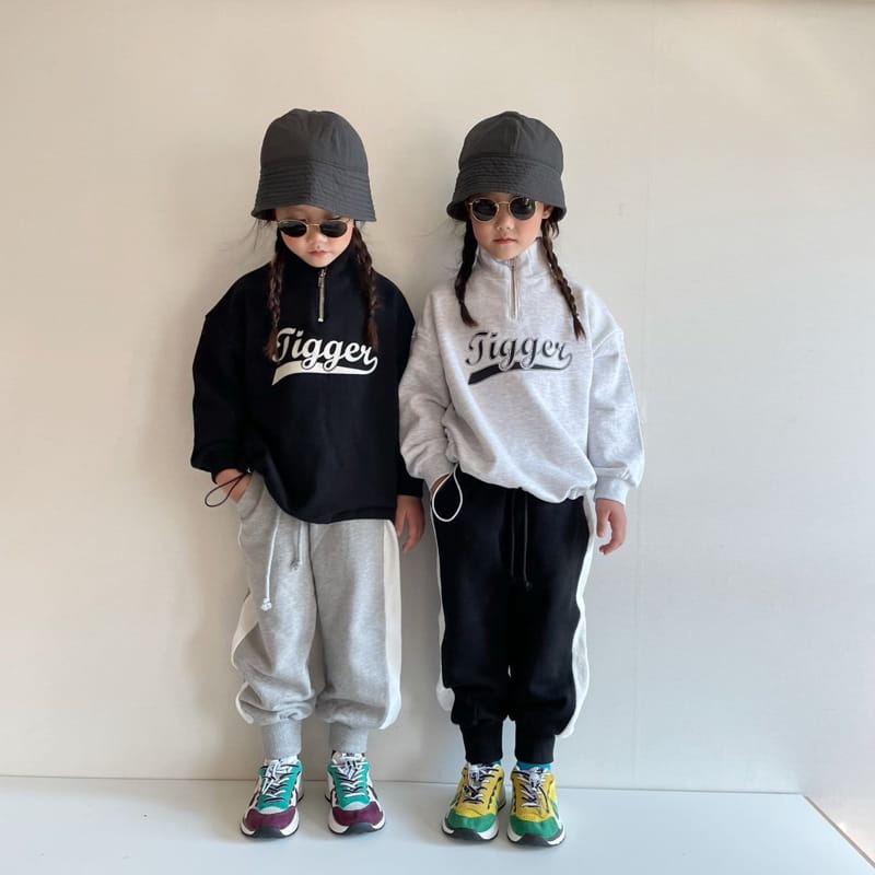 THE GREY - Korean Children Fashion - #Kfashion4kids - Half Zip-up Sweatshirt - 10