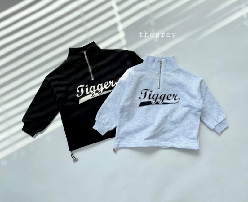 THE GREY - Korean Children Fashion - #Kfashion4kids - Half Zip-up Sweatshirt - 11