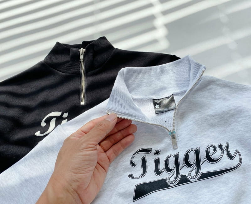 THE GREY - Korean Children Fashion - #Kfashion4kids - Half Zip-up Sweatshirt - 12