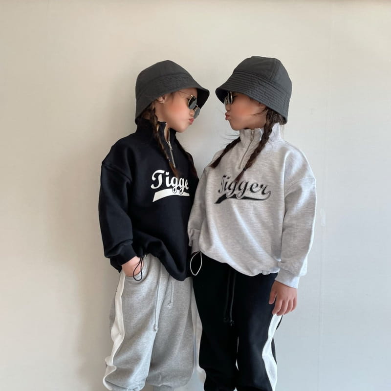 THE GREY - Korean Children Fashion - #Kfashion4kids - Half Zip-up Sweatshirt - 7